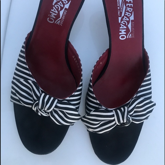 Salvatore🌹Ferragamo🌹Kitten heels sandal 🌸10 1/2 - Picture 2 of 8